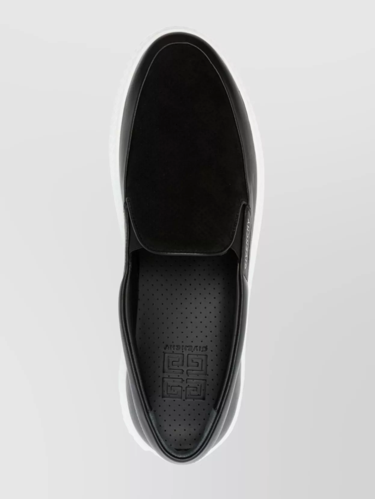 Givenchy Slip-on Brogues With Elasticated Side Panels In Black