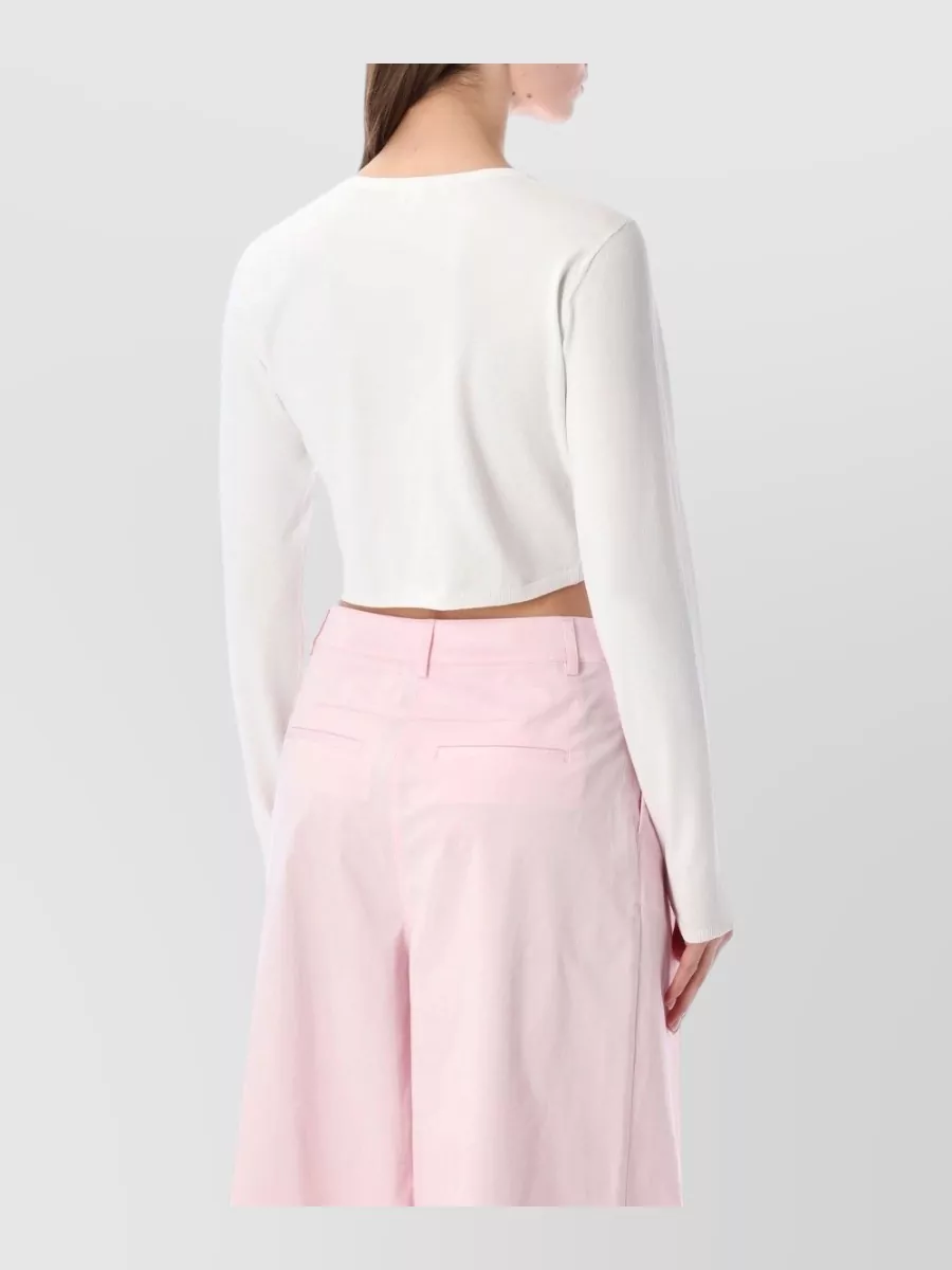 The Garment Viscose Knotted Long-Sleeve Top