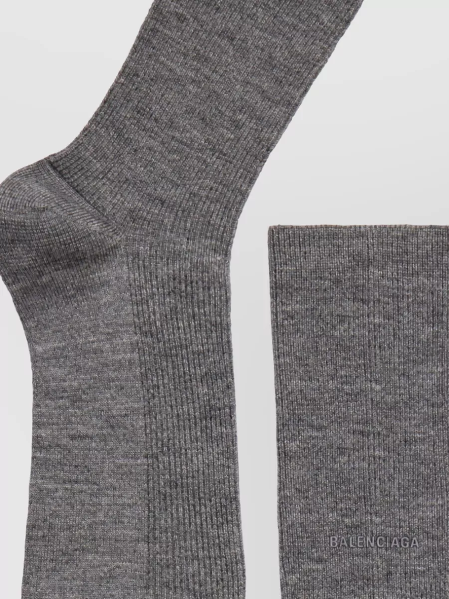 Balenciaga Ribbed Wool Socks