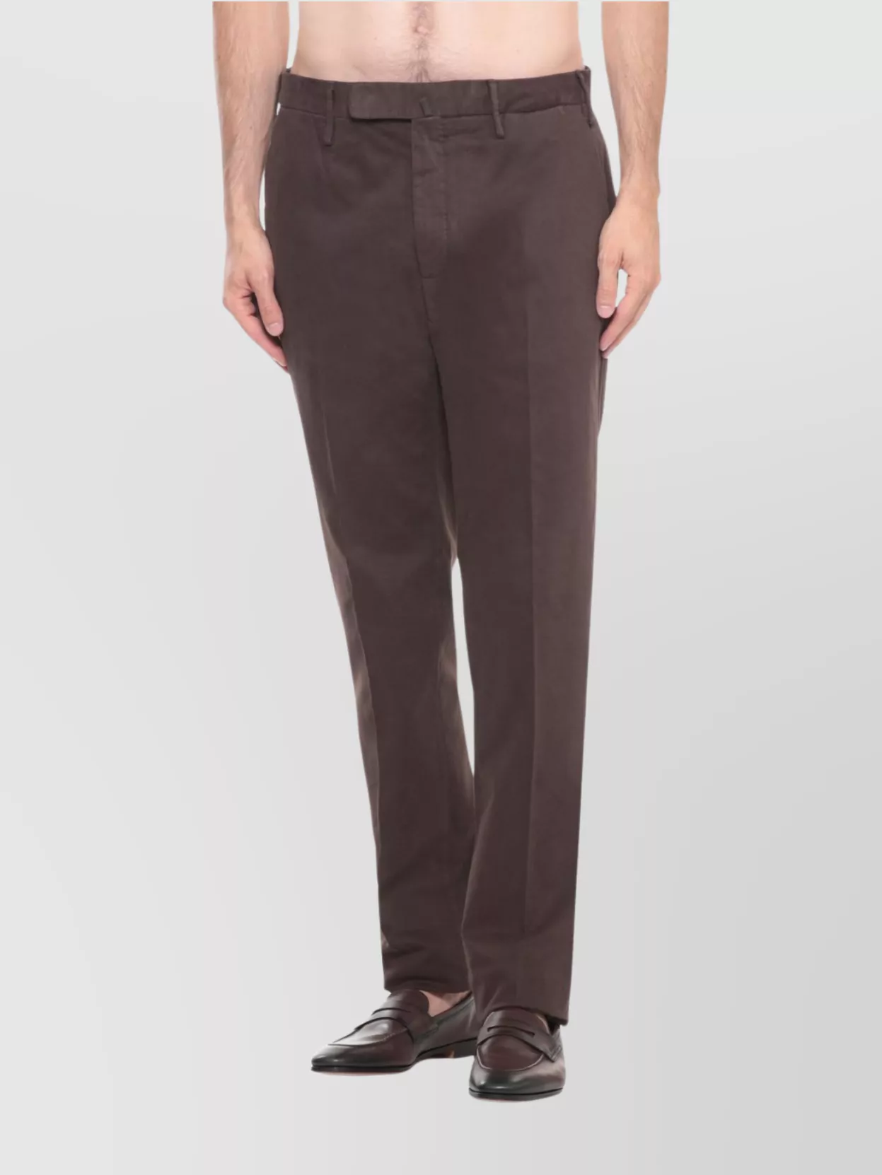 Incotex Straight Cut Cotton Trousers And Pockets