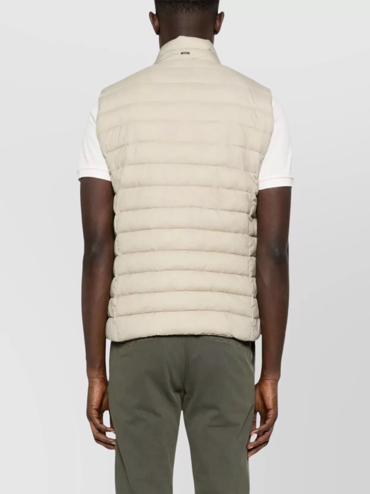 Herno Sleeveless High Neck Padded Jacket With Zip Pockets