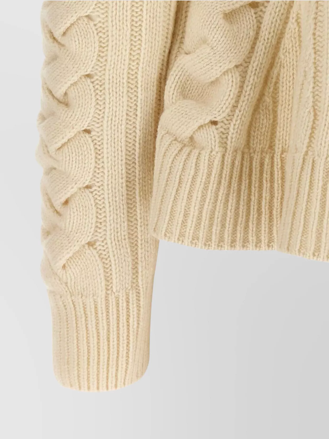 Alexander Mcqueen Cashmere And Wool Cable Knit Sweater