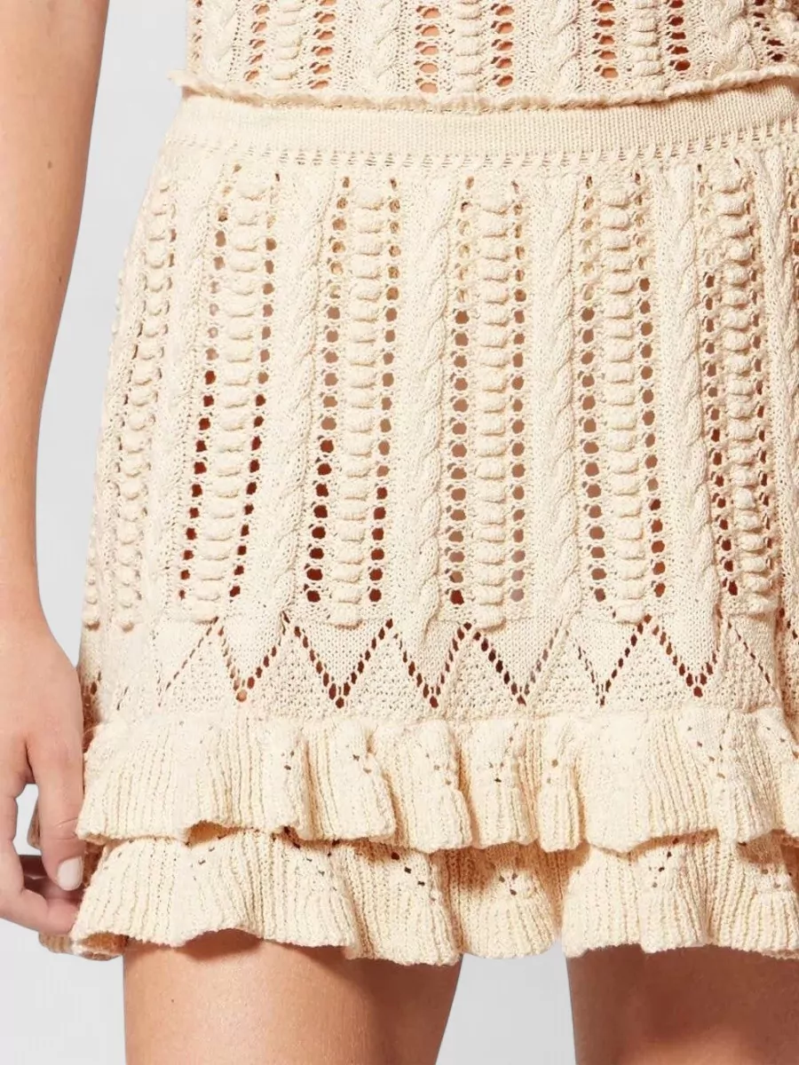 Isabel Marant Etoile Cotton Ruffled Mini Skirt