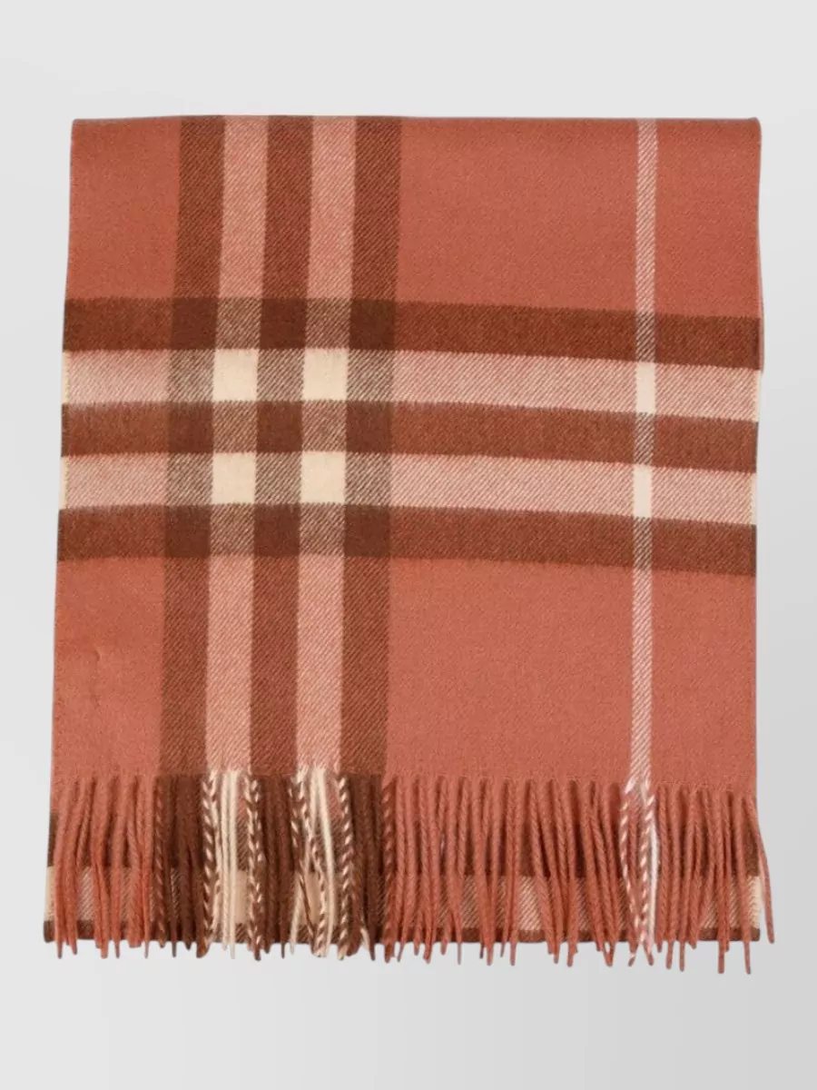 Burberry cashmere check scarf