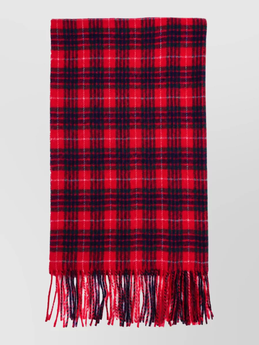 Baracuta tartan wool scarf