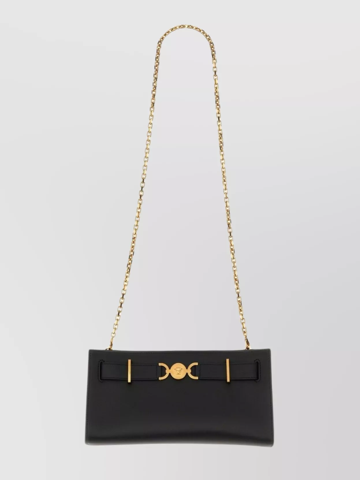 Versace Chain Strap Gold-Tone Hardware Clutch Bag