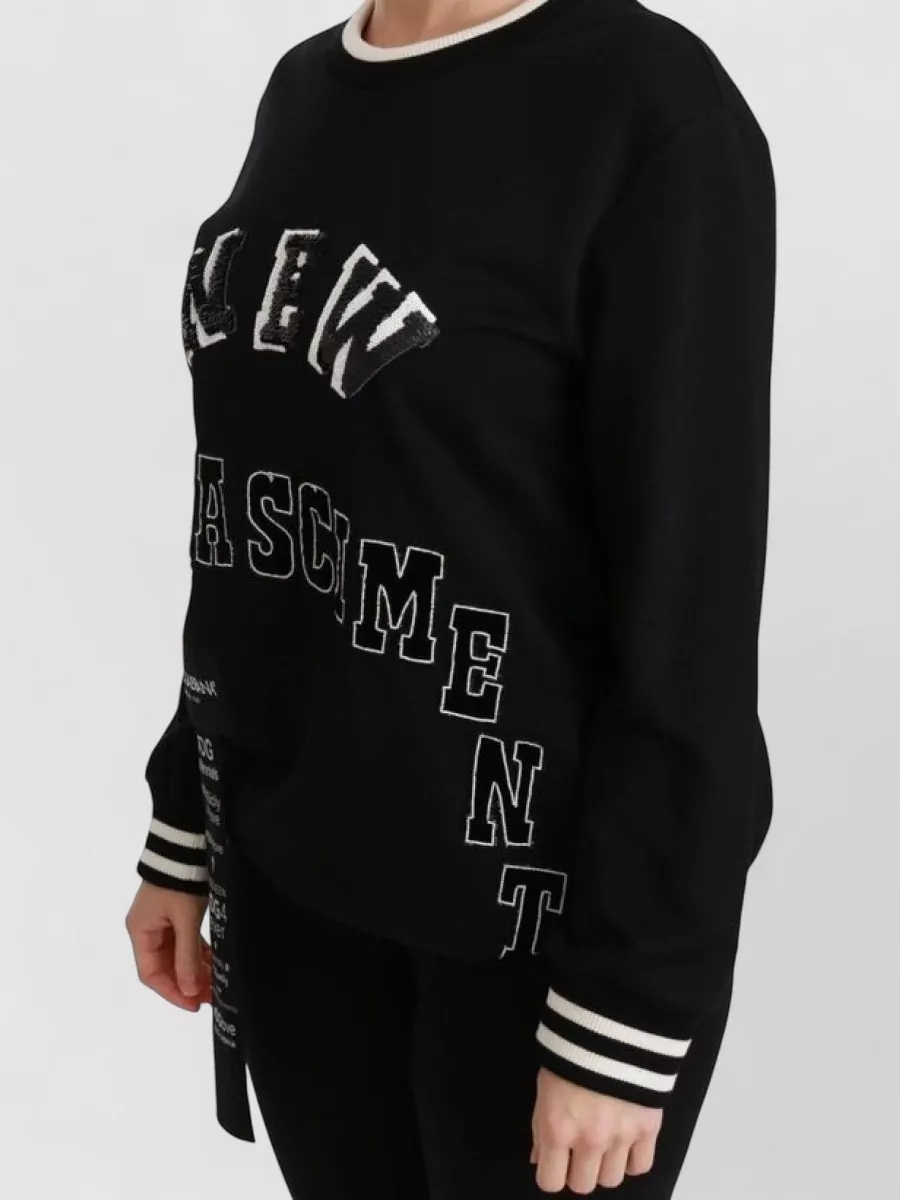 Dolce&Gabbana Cotton Logo-Embroidered Sweatshirt