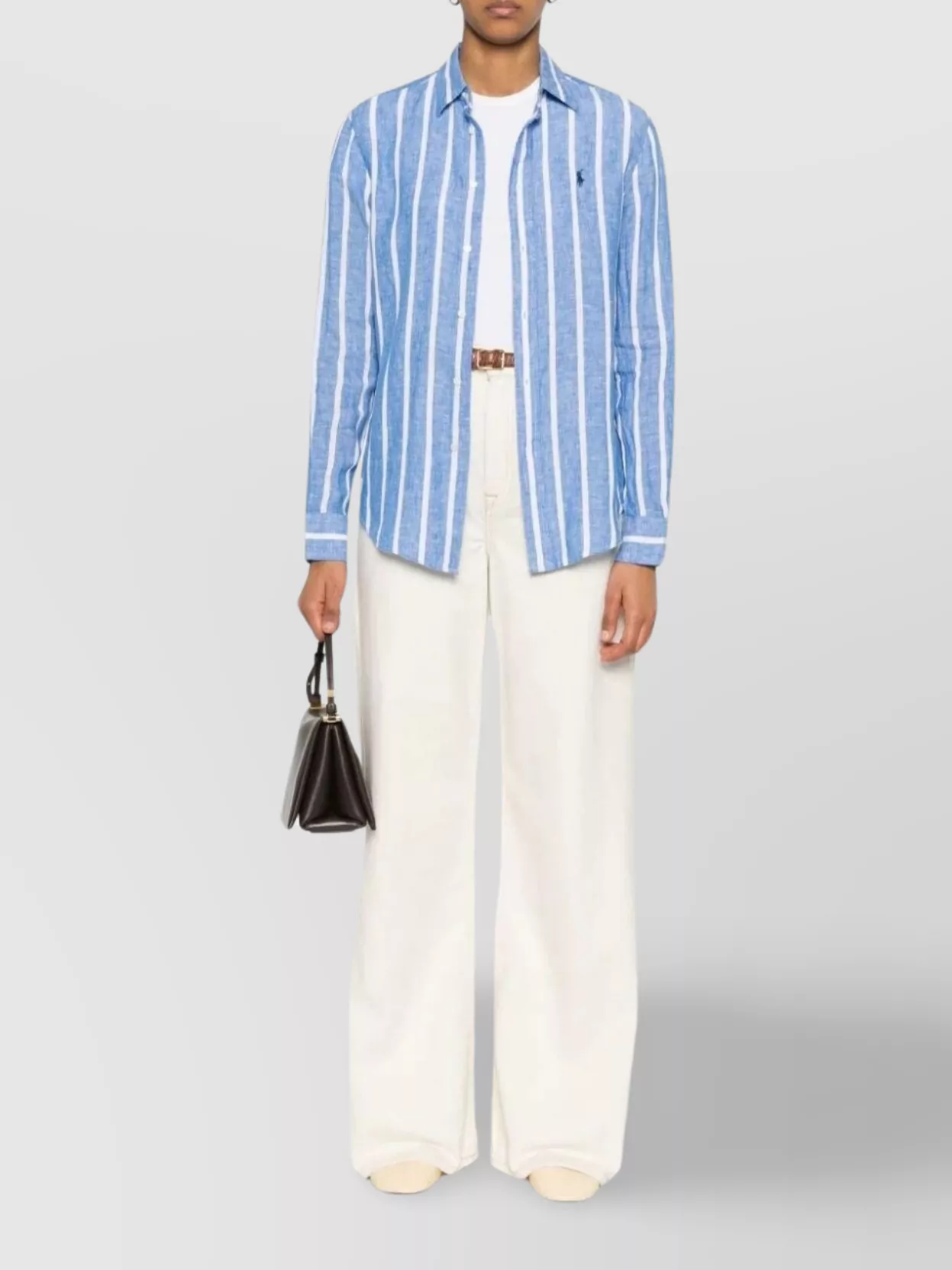 Polo Ralph Lauren Linen Shirt With Relaxed Striped Silhouette