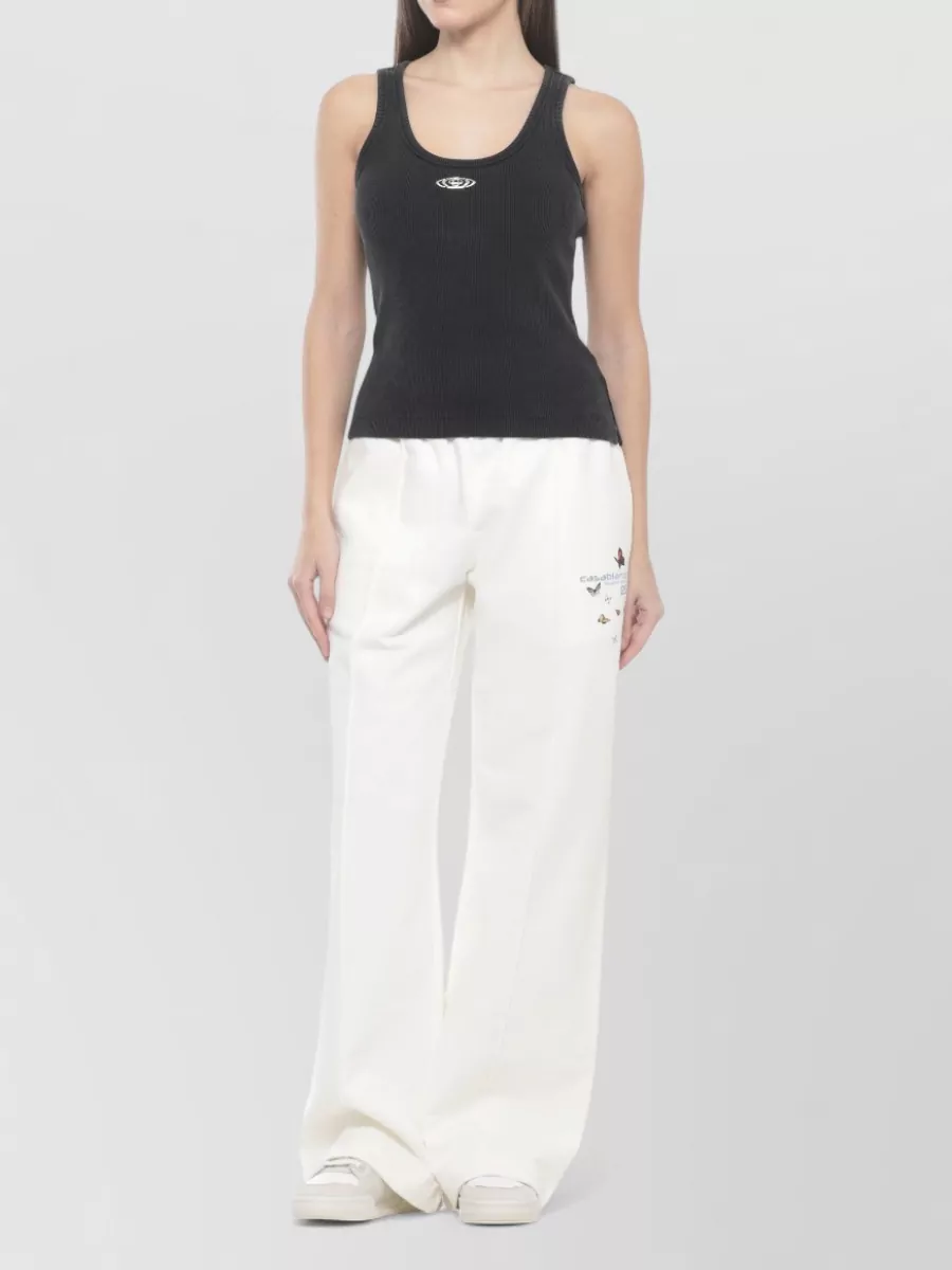 Casablanca Cotton Straight Pants