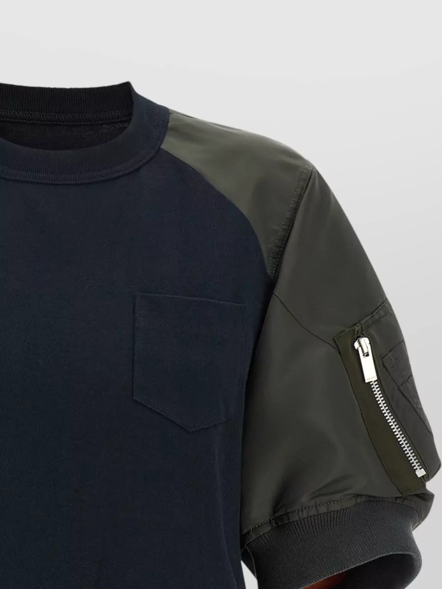 Sacai Cotton Hybrid T-Shirt