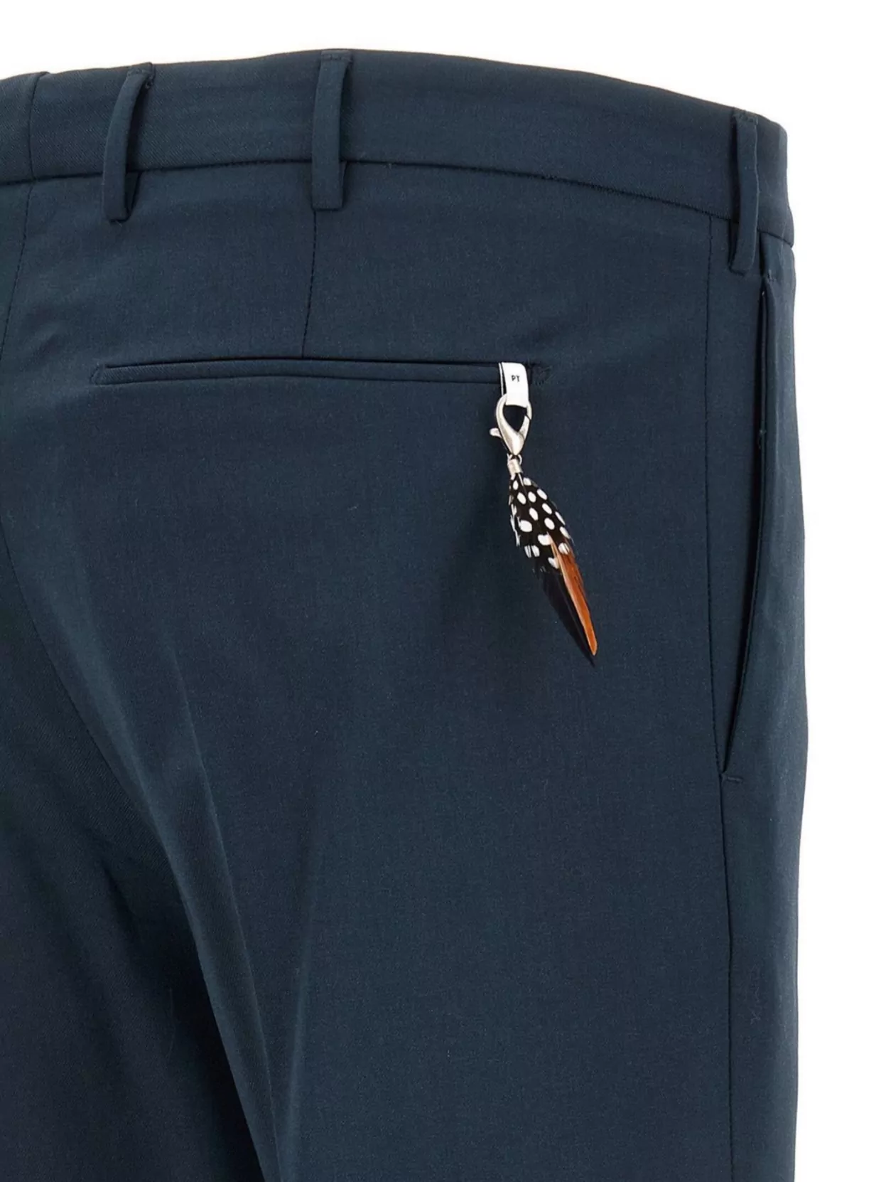 Pt Torino Slim Fit Trousers Belt Loops