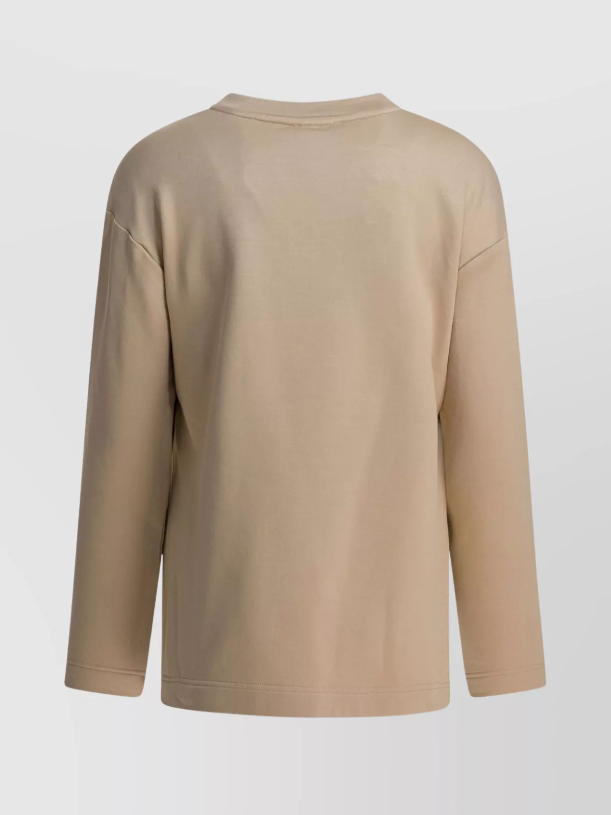 Max Mara Silk And Cotton Blend Berma Sweatshirt In Neutral
