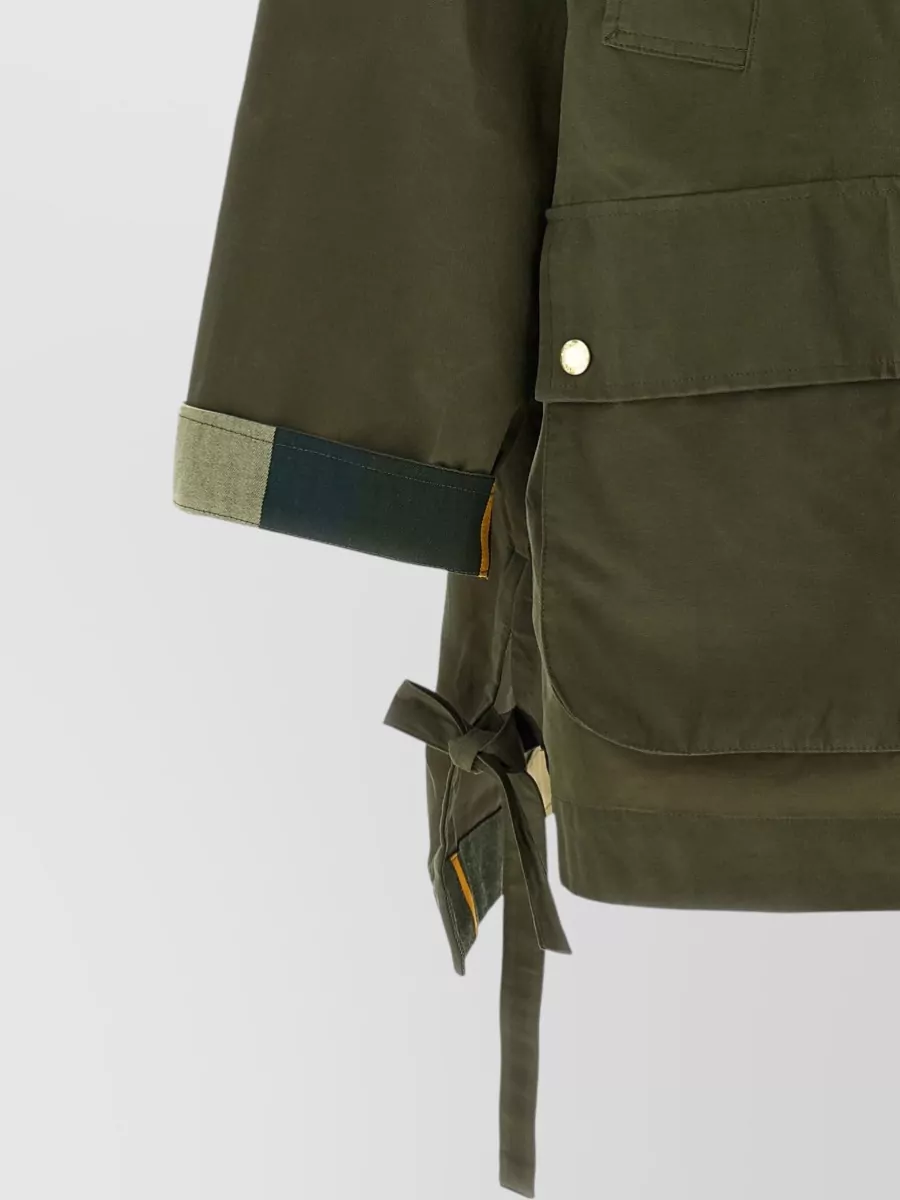 Barbour Cotton Hooded Long-Sleeve Parka Coat