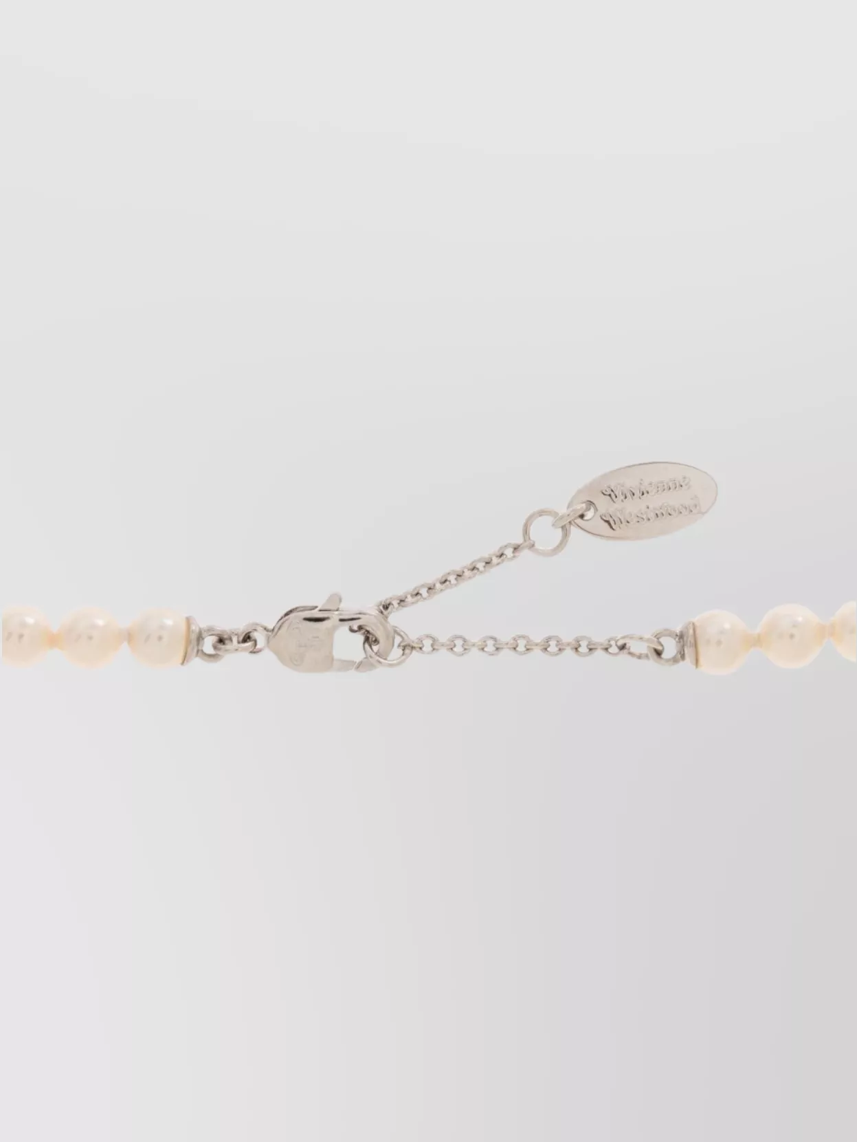 Vivienne Westwood Necklace With Charm And Round Pearl Beads