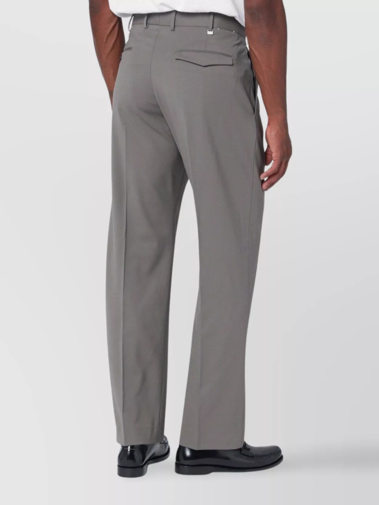 Pt Torino Michael Trousers With Pockets And Loops In Gray