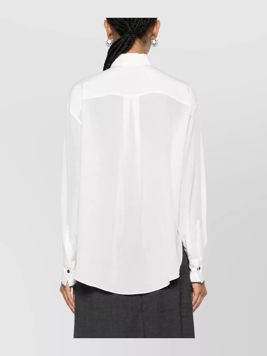Brunello Cucinelli Silk Long Sleeve Shirt