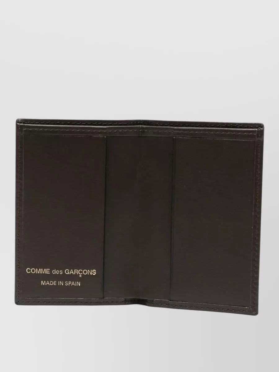 Comme Des Garçons Leather Foldable Rectangular Wallet 70X105 Mm
