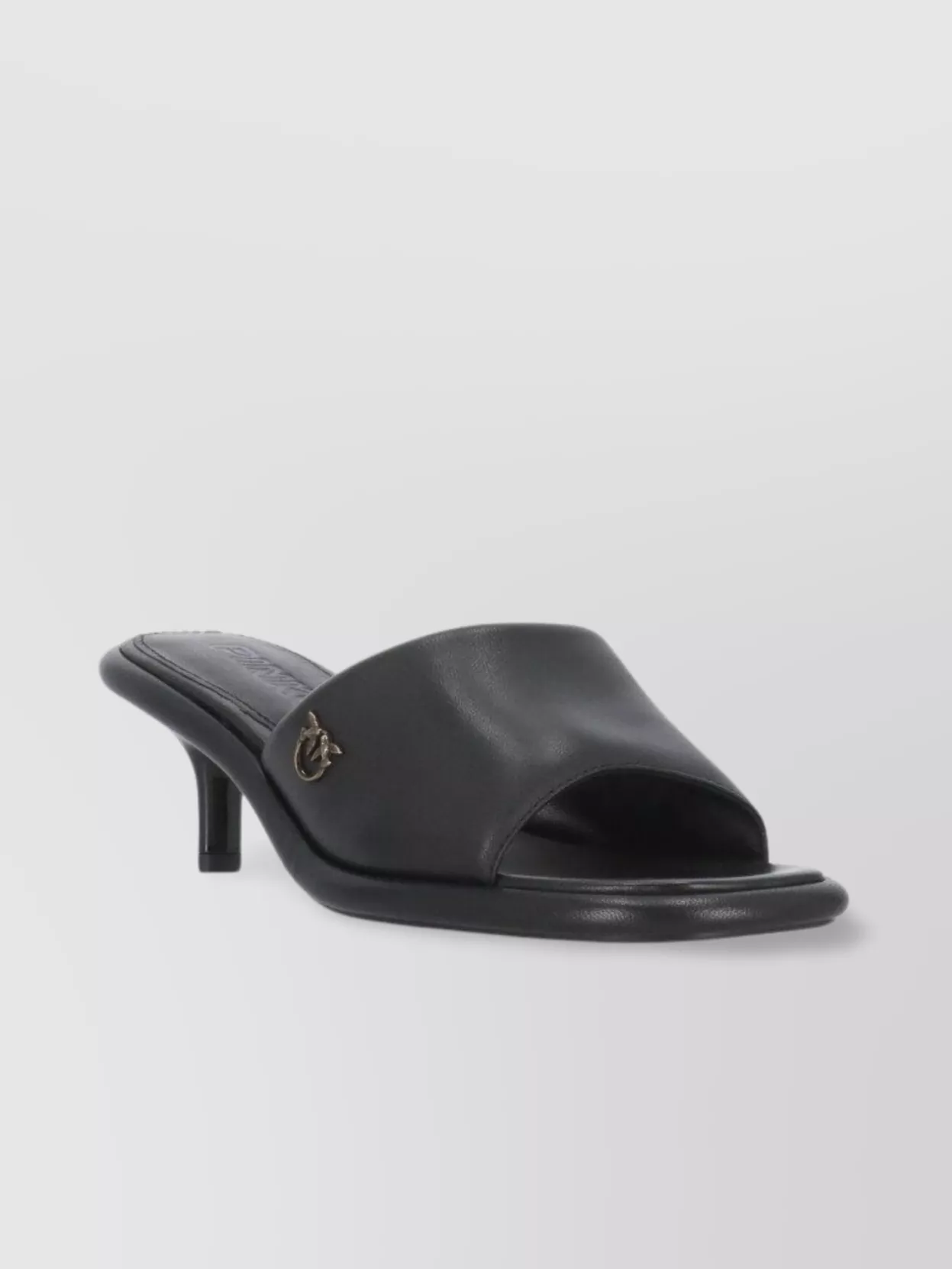 Pinko Leather Slippers Women Heel Kitten Toe