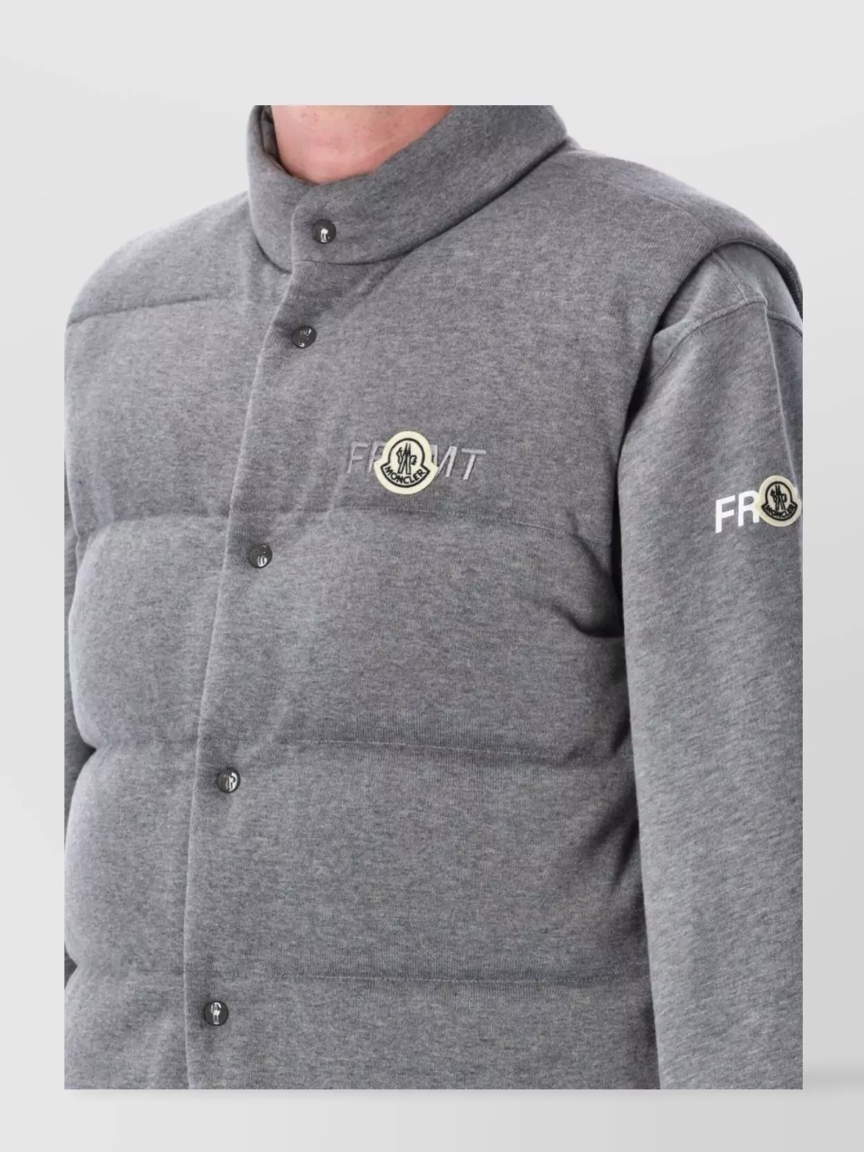 Moncler Genius Collar Band Cotton Down Gilet Jacket
