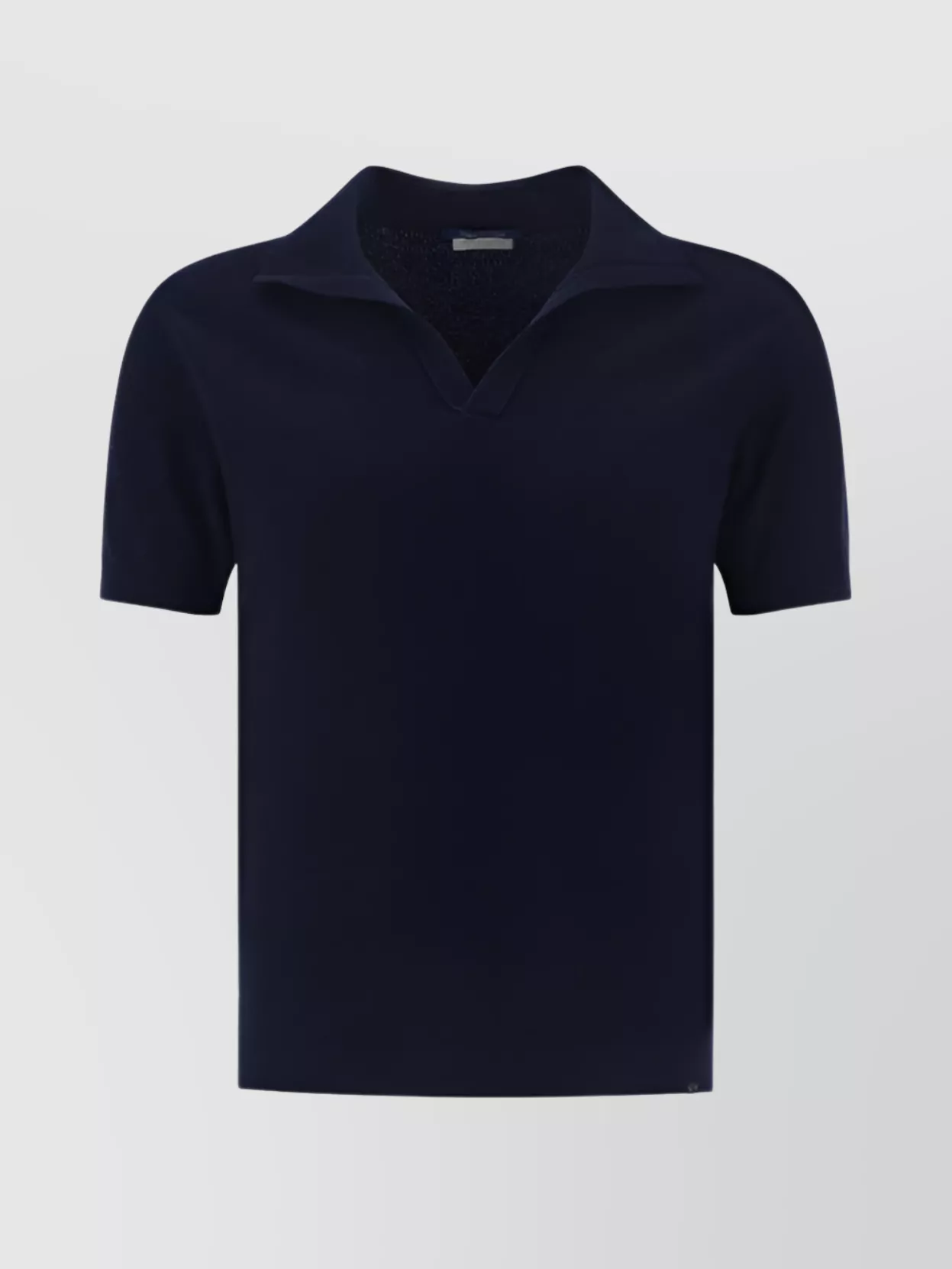 Shop Paul & Shark Ribbed Cotton V-neck Polo Shirt