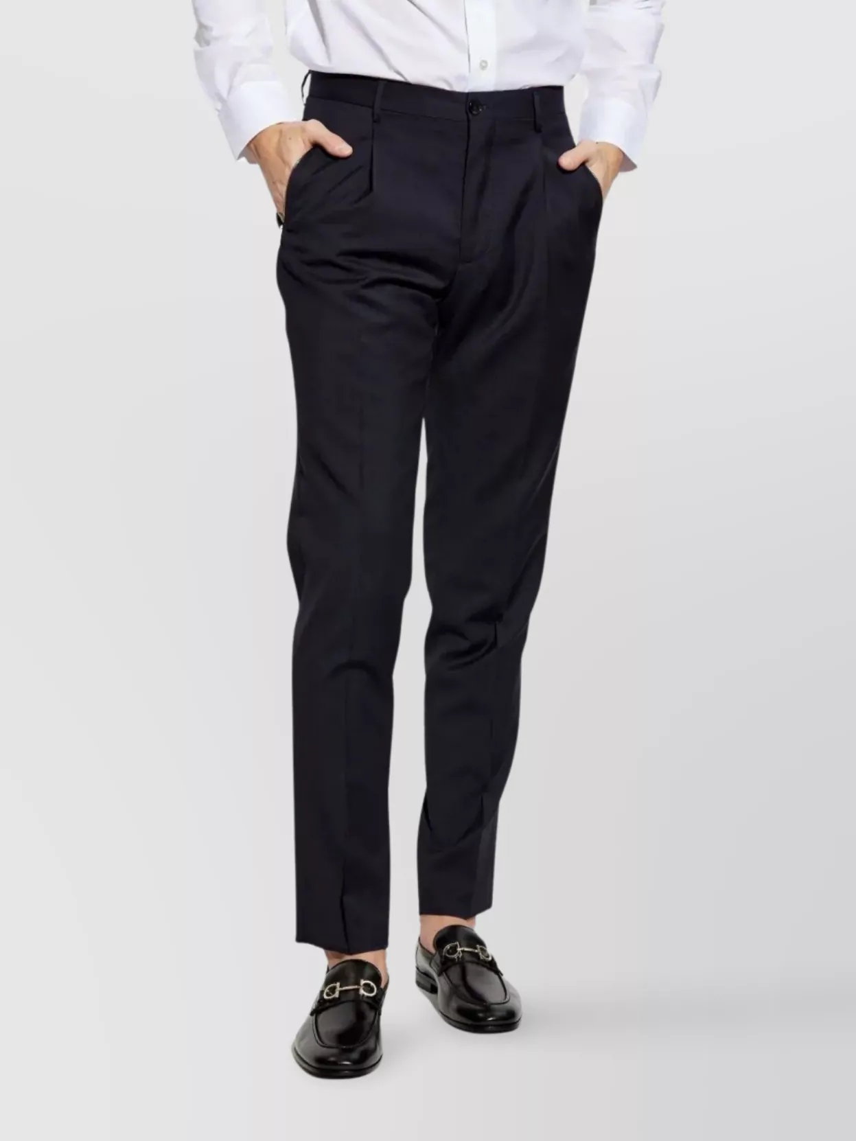 Etro Carrot Leg Trousers W Zipped Pockets