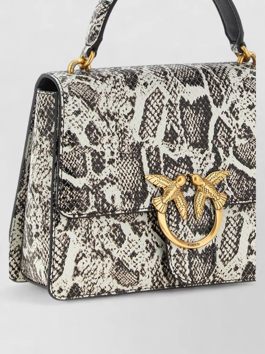Pinko Love Bag Calfskin Leather Shoulder Bag