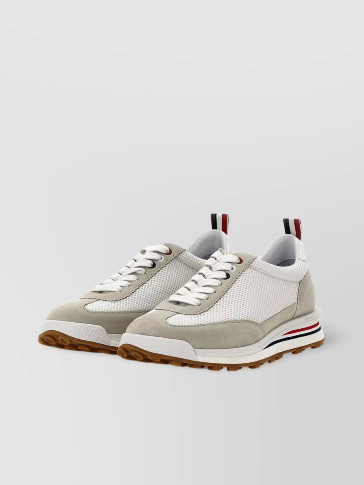 Thom Browne White Textile Tech Runner Sneakers