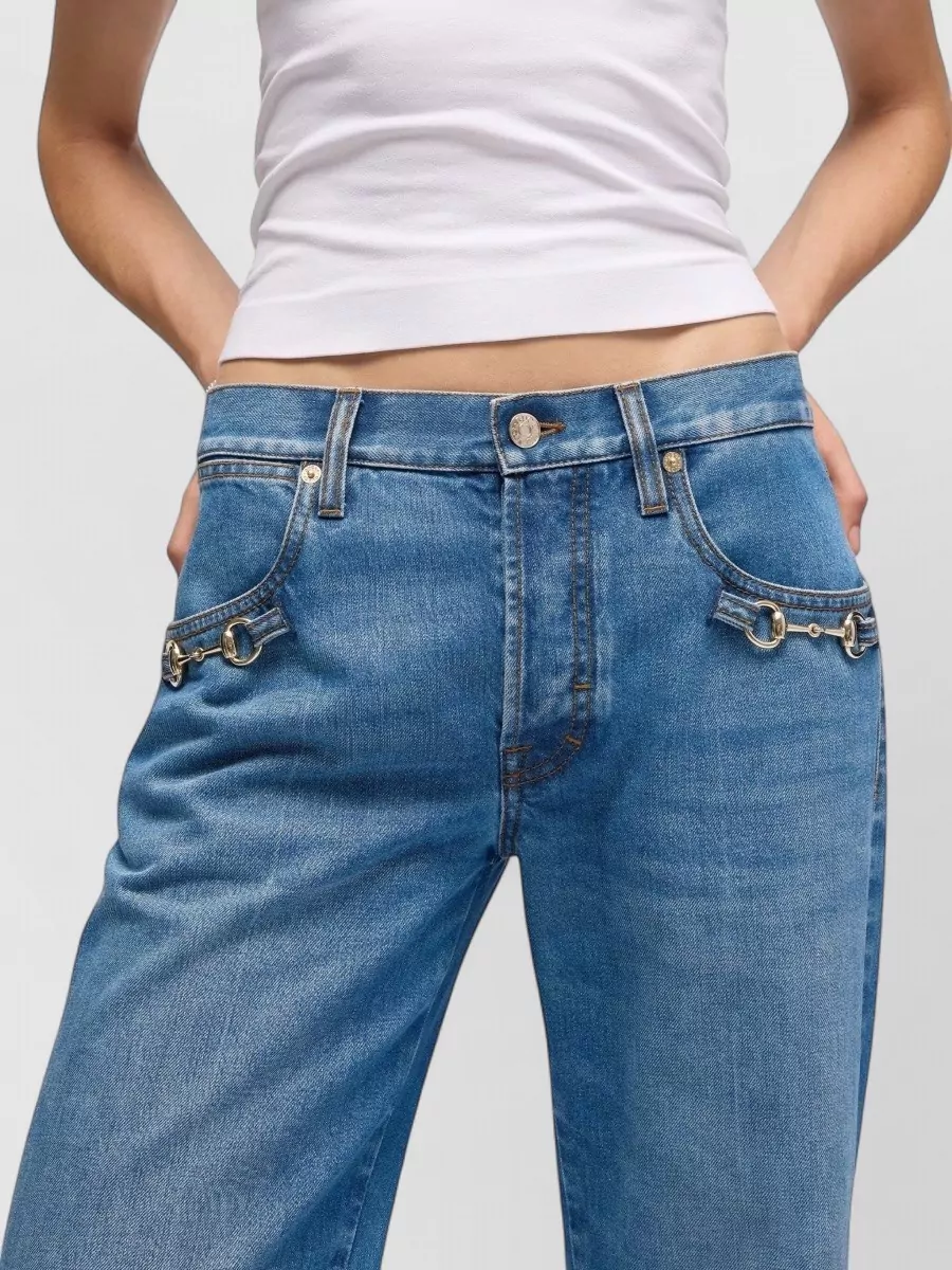 Gucci Denim Low-Rise Bootcut Jeans