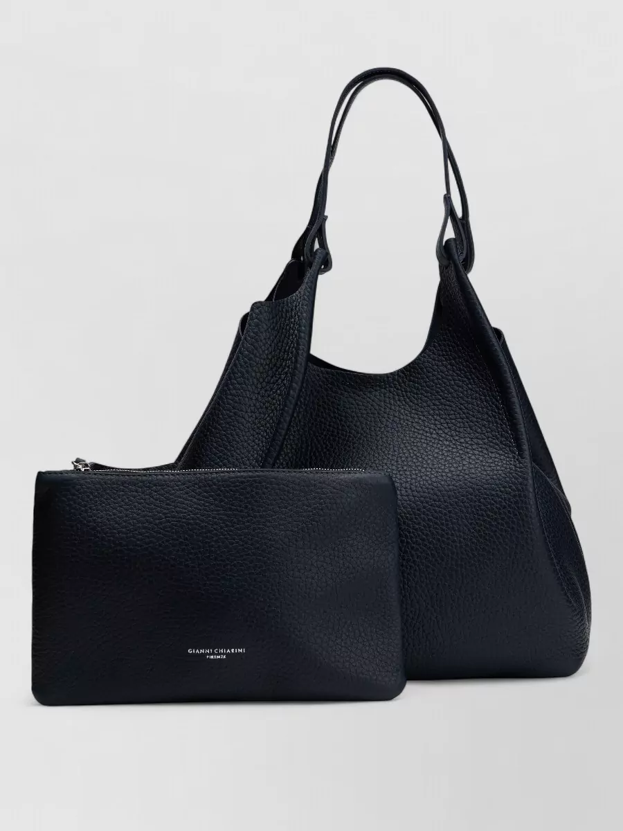 Gianni Chiarini Leather Tote Bag With Pouch