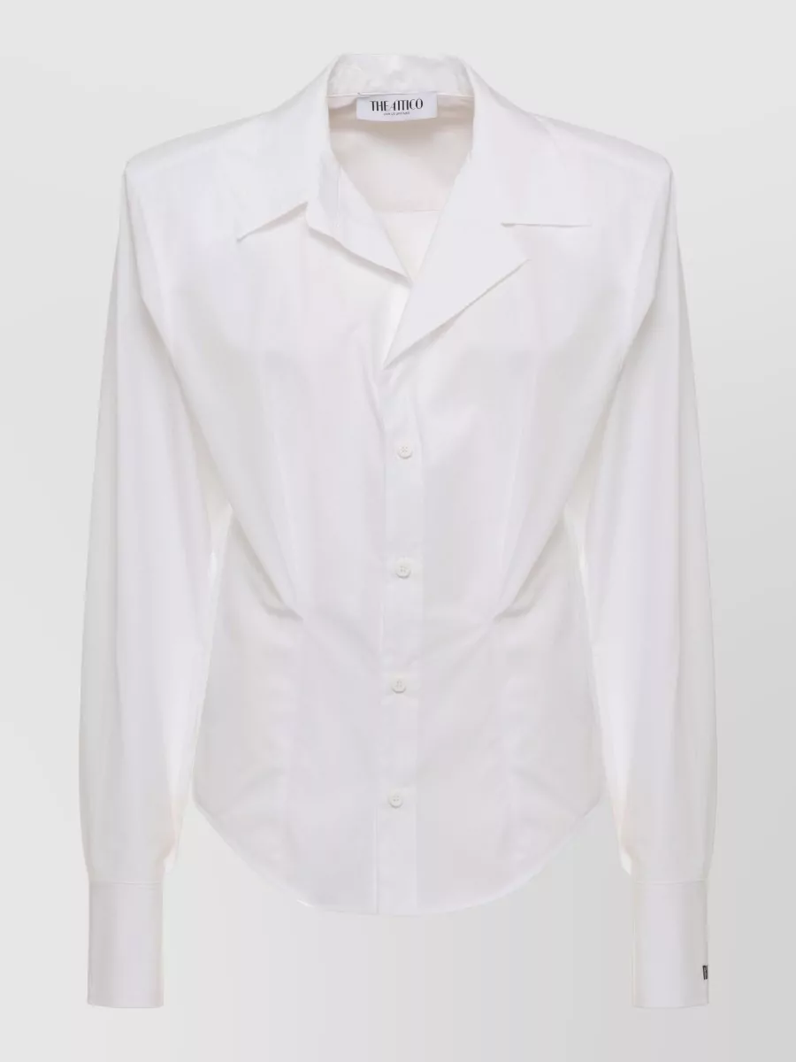 The Attico cotton long-sleeve shirt
