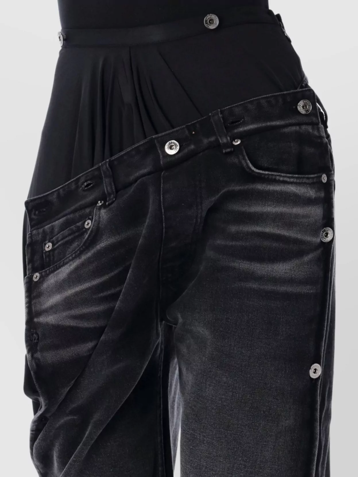 Y/Project Collapsed Waist Wide-Leg Jeans