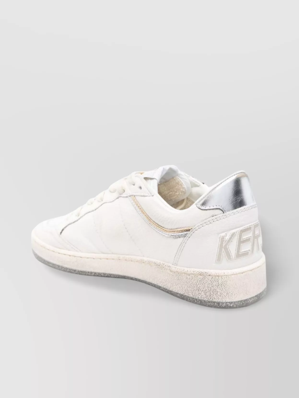 Golden Goose Low Top Sneakers With Rubber Sole And Metallic Accents
