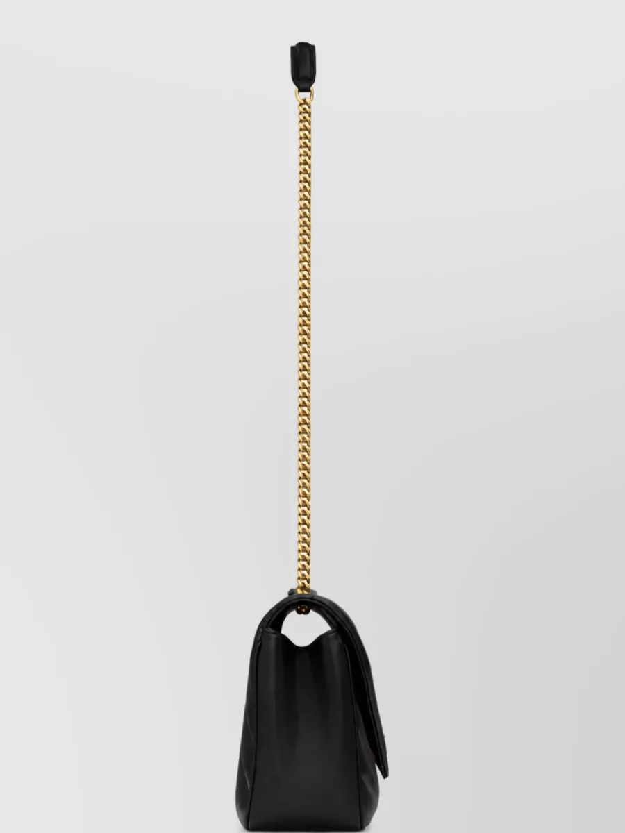 Saint Laurent Loulou Medium Leather Clutch Bag