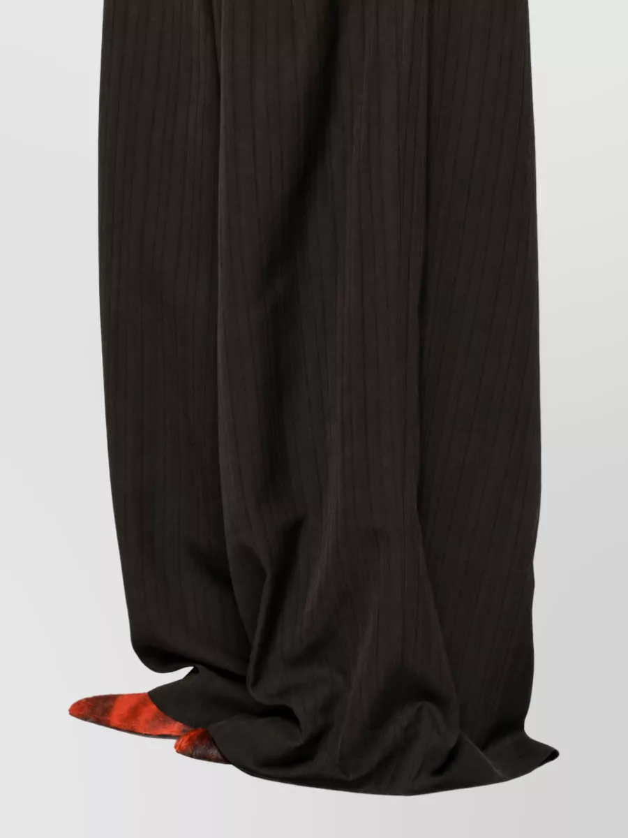Dries Van Noten Silk Wide-Leg Trousers