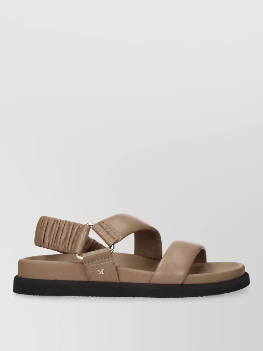 Max Mara Leather Flat Sandals