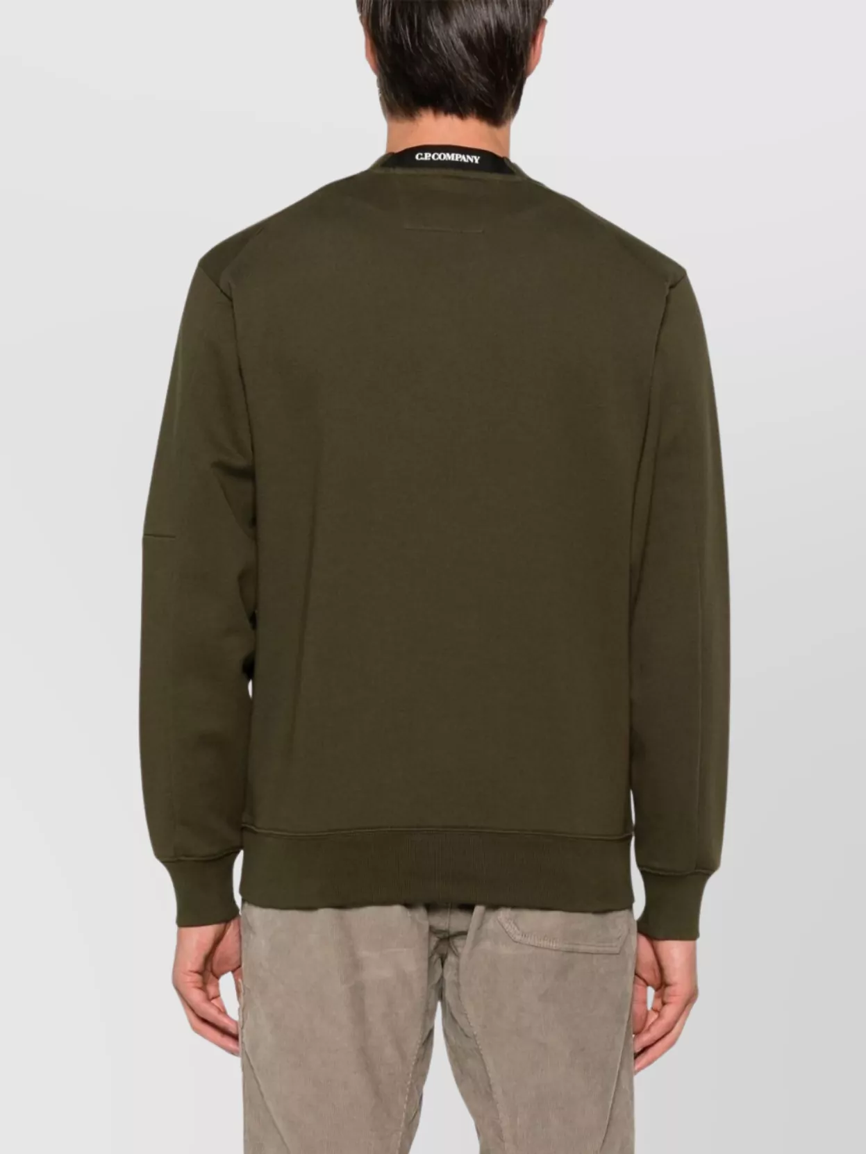 C.p. Company Logo Crew Neck Sweatshirt