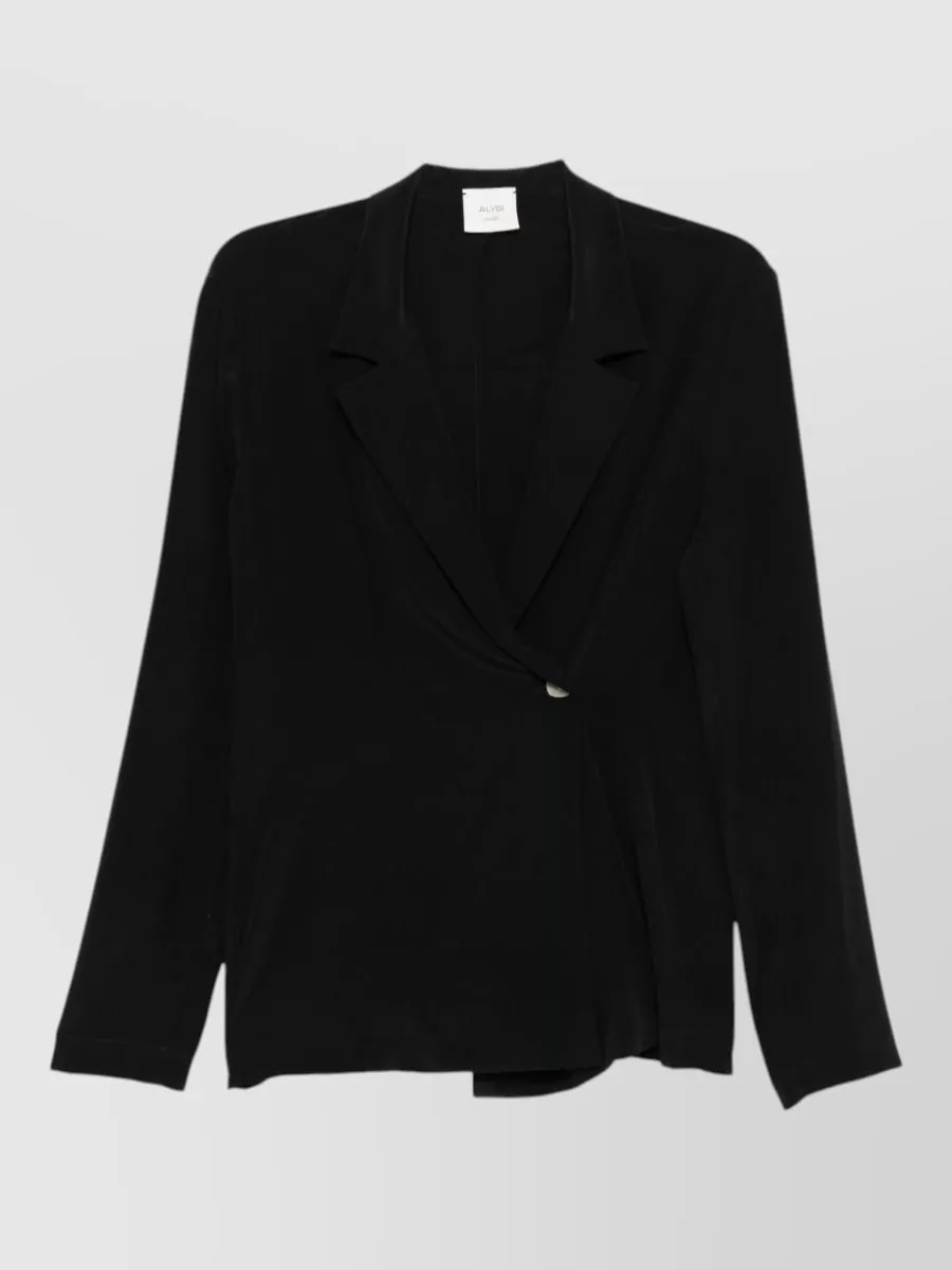 Alysi silk asymmetric blazer
