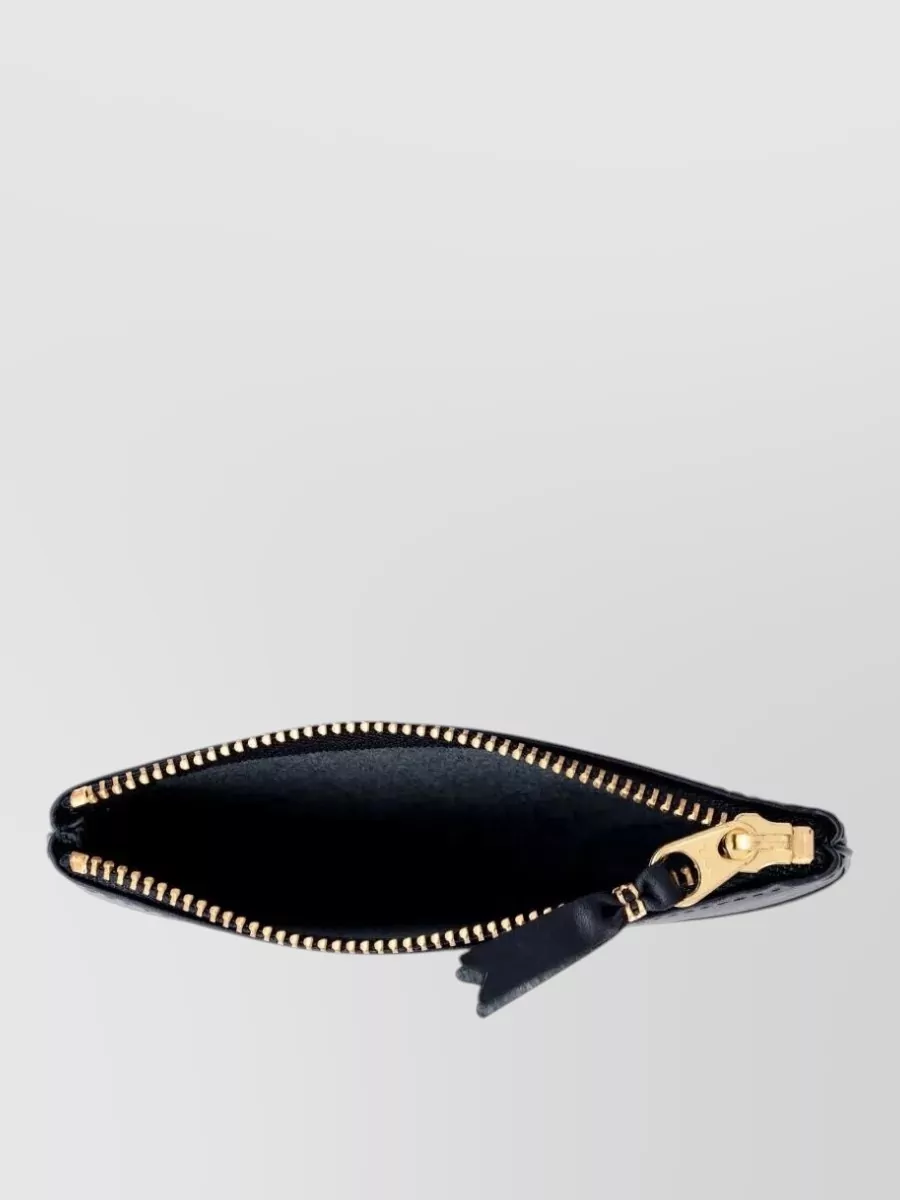 Comme Des Garçons Rectangular Leather Wallet Zip Detail