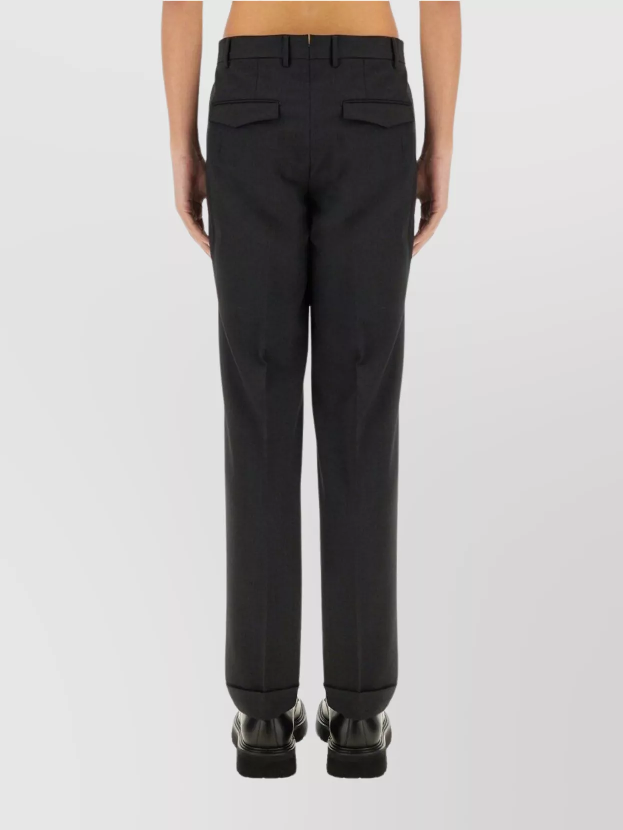 Pt Torino Straight Leg Pants In Black