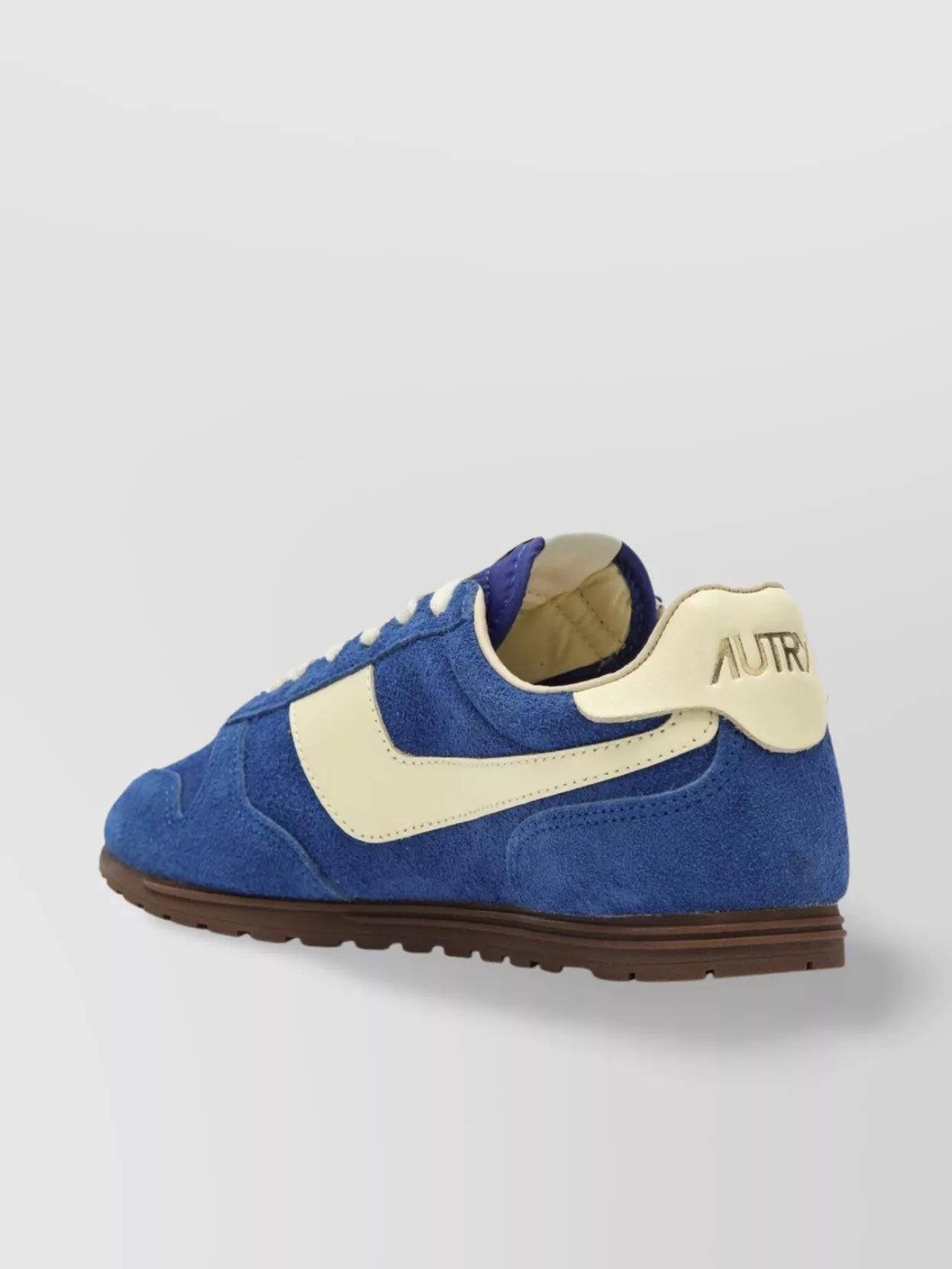 Autry Suede Finish Rubber Sole Contrast Panel Sneaker