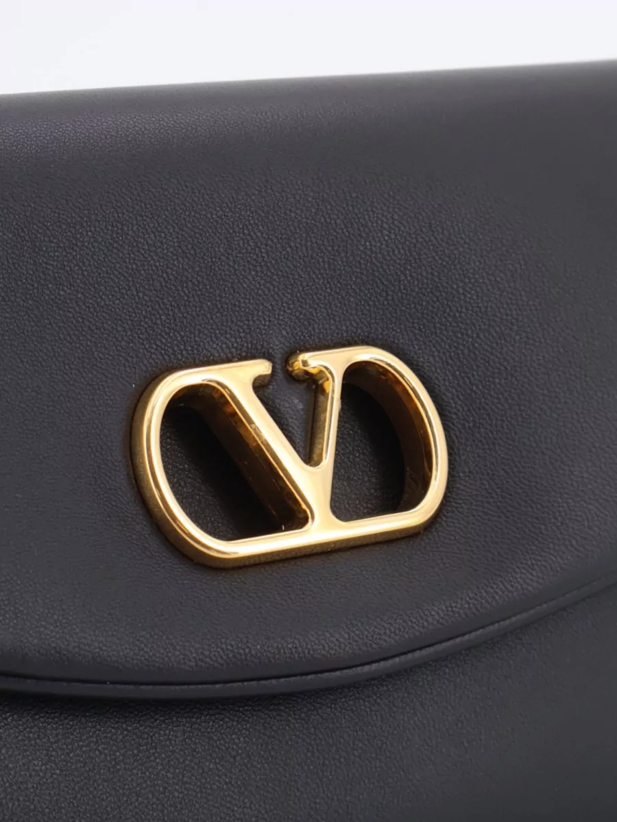 Valentino Garavani De Vain Small Leather Shoulder Bag