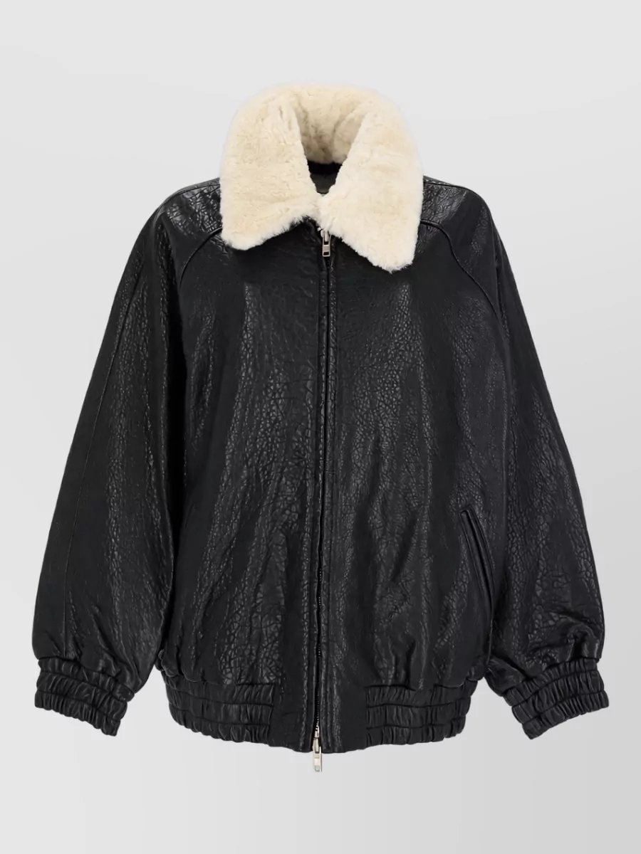 Stand Studio leather coat
