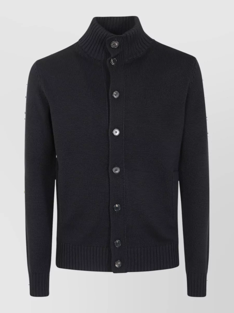 Zanone wool turtleneck cardigan