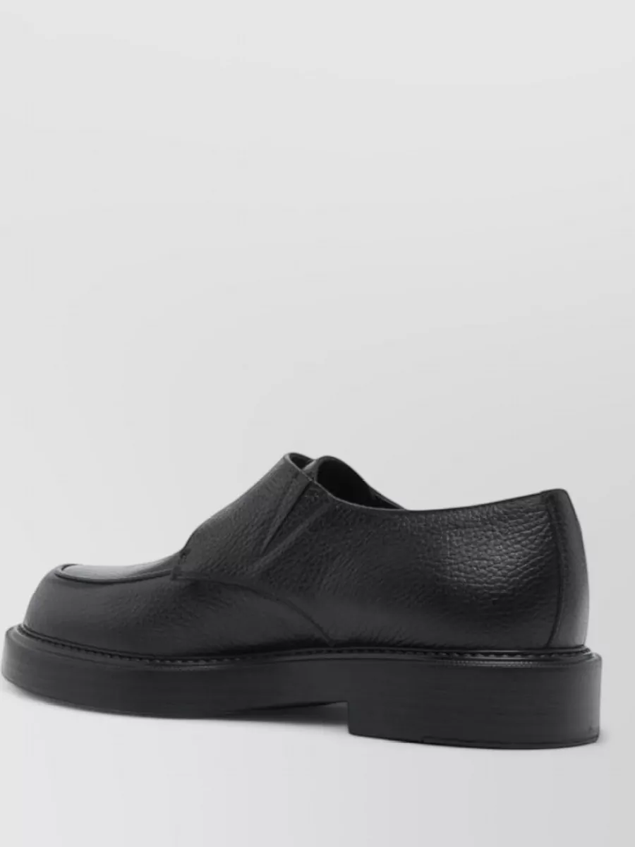 Emporio Armani Leather Monk Shoes