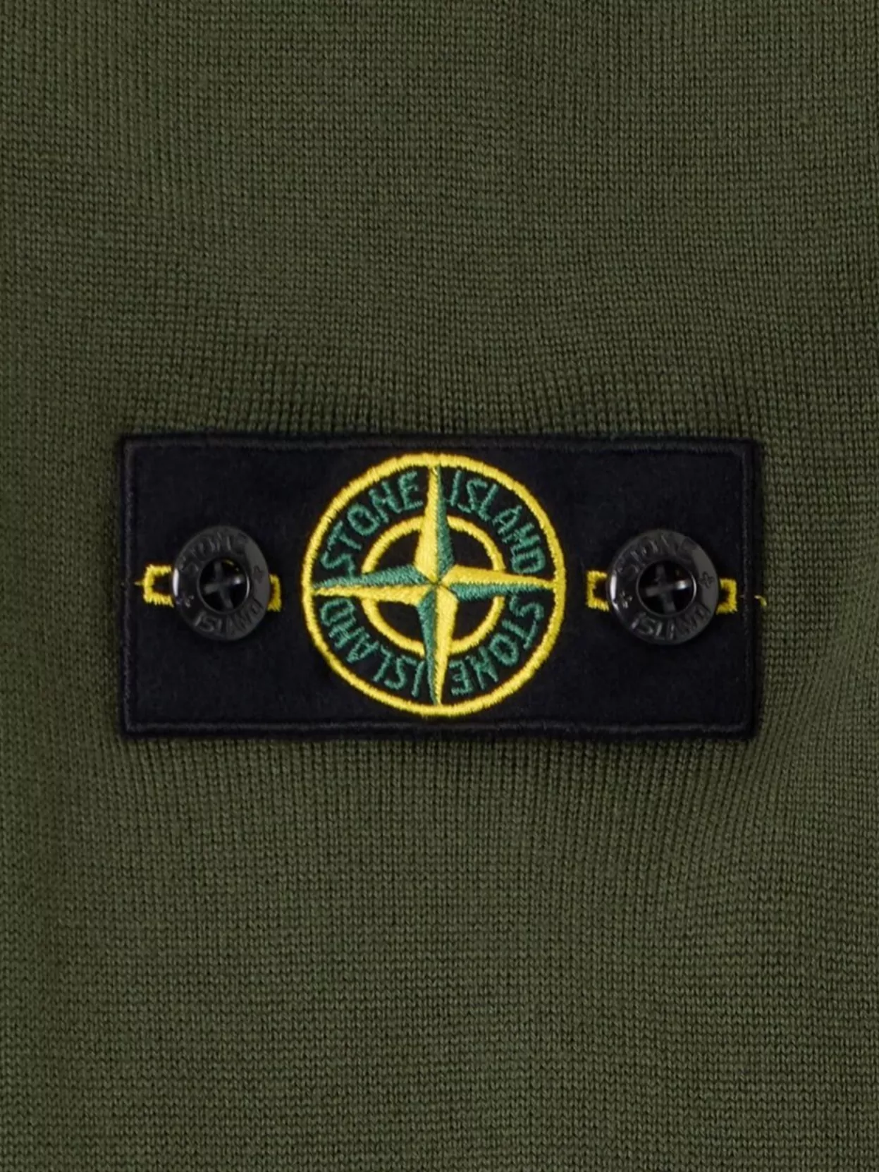 Stone Island Virgin Wool Turtleneck Knit Sweater