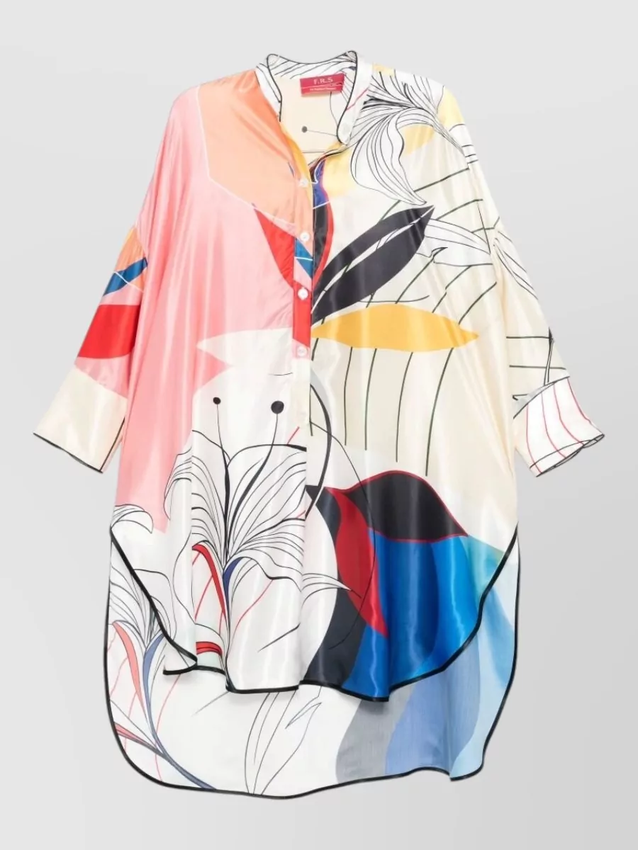 F.r.s For Restless Sleepers Silk Floral Print Midi Dress