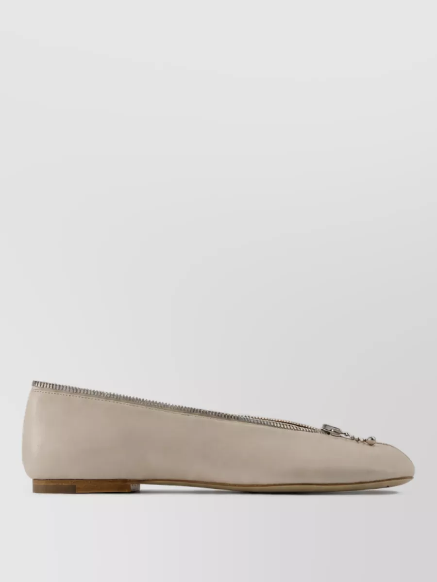 Burberry Leather Ballerina Shoes