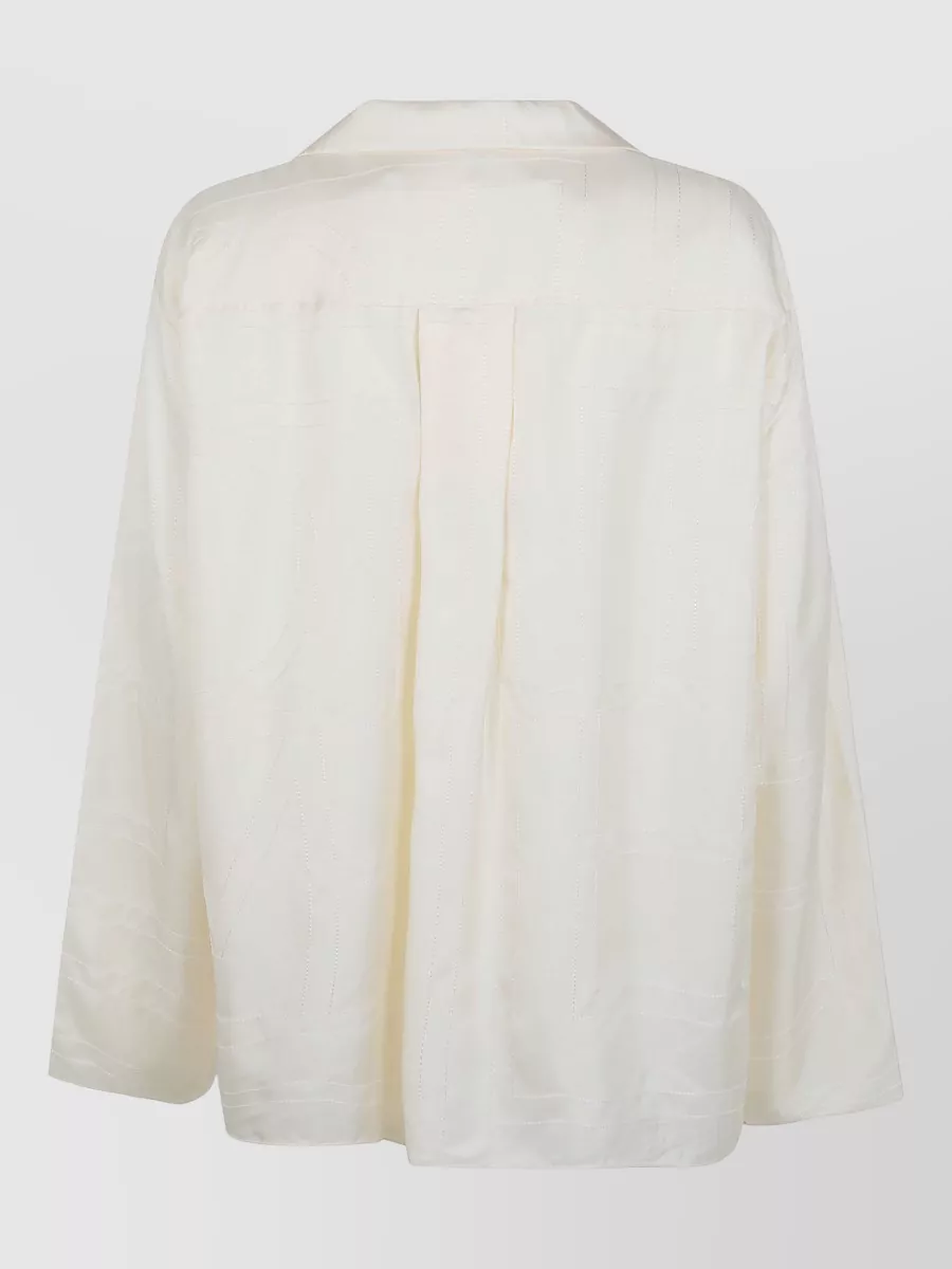 Totême Monogram Silk Pyjama Top
