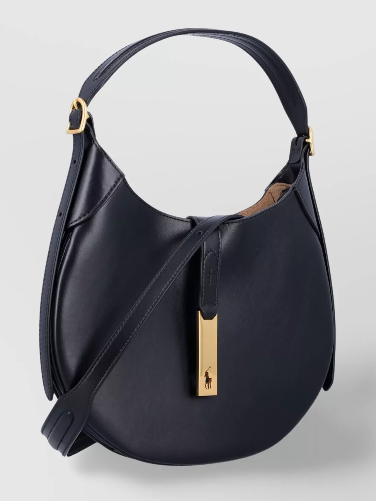 Polo Ralph Lauren Leather Crossbody Shoulder Bag Buckle