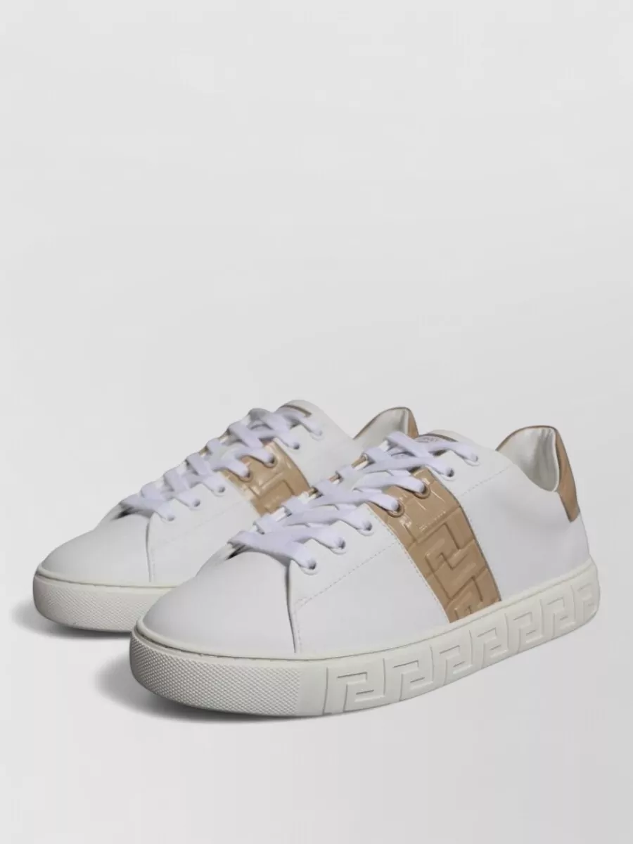 Versace Greca Print Low-Top Sneakers
